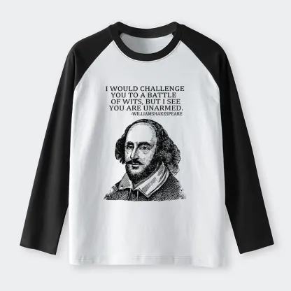 Tokyo-Tiger Your Intelligence Is Inferior To Mine Raglan Long Sleeve T-shirt