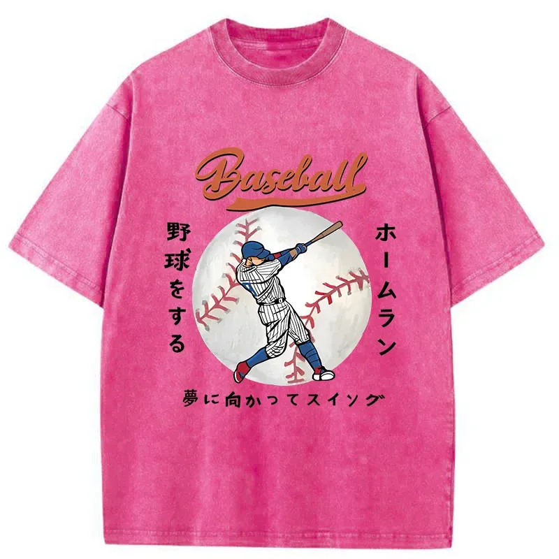 Tokyo-Tiger Japanese Baseball Washed T-Shirt
