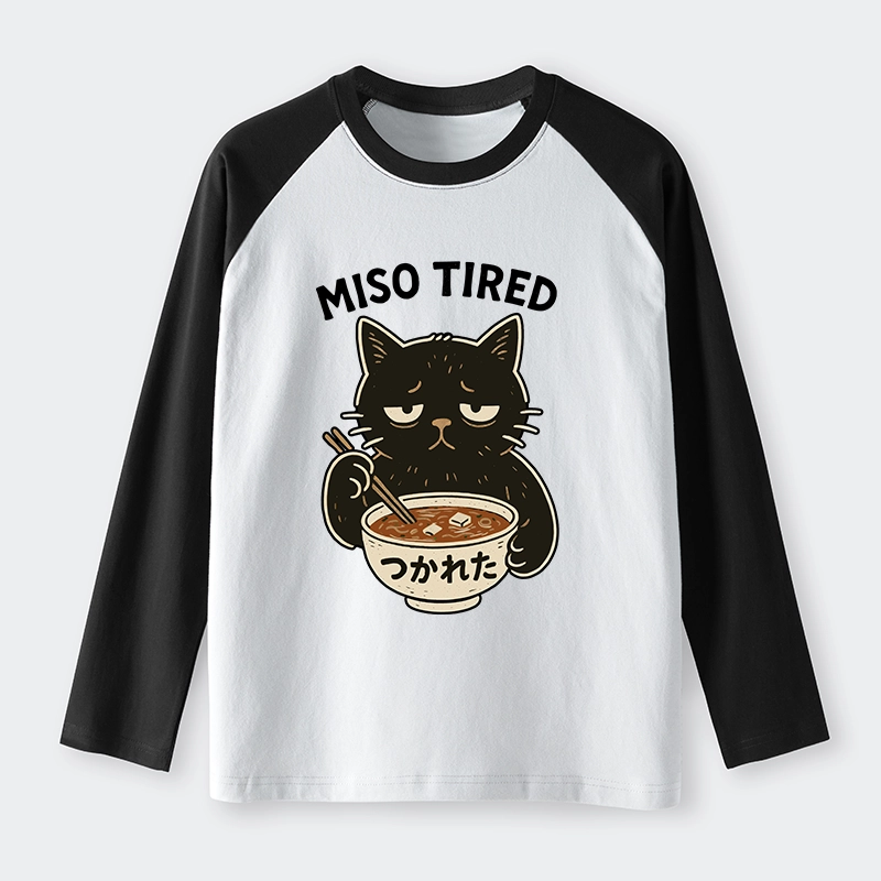 Tokyo-Tiger I’m So Tired Raglan Long Sleeve T-shirt