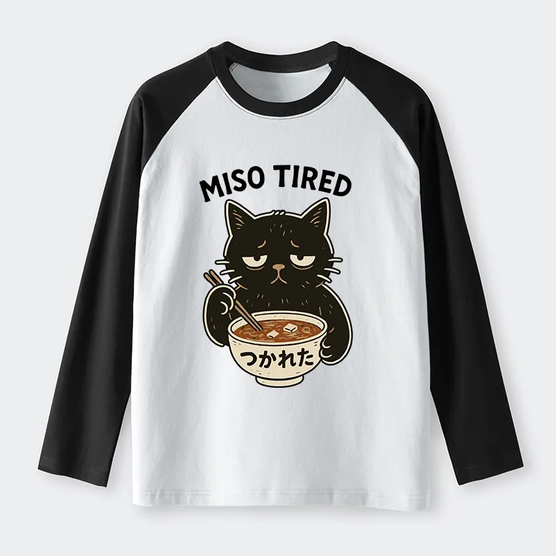 Tokyo-Tiger I’m So Tired Raglan Long Sleeve T-shirt