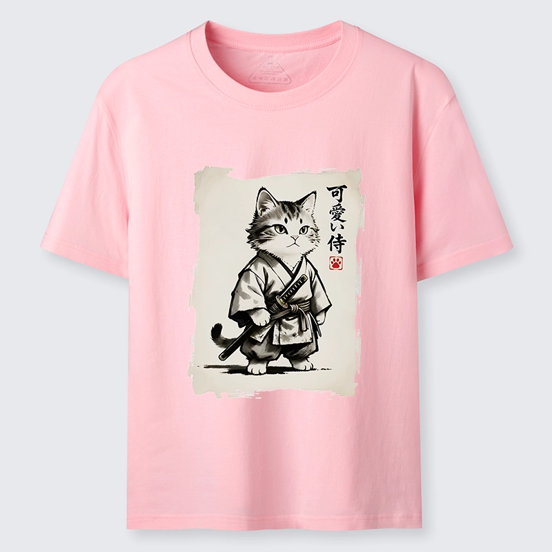 Tokyo-Tiger Japanese Samurai Cat Illustration Classic T-Shirt