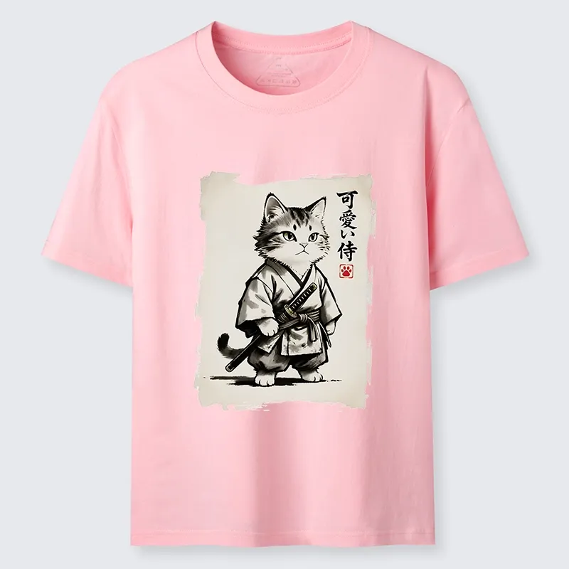 Tokyo-Tiger Japanese Samurai Cat Illustration Classic T-Shirt