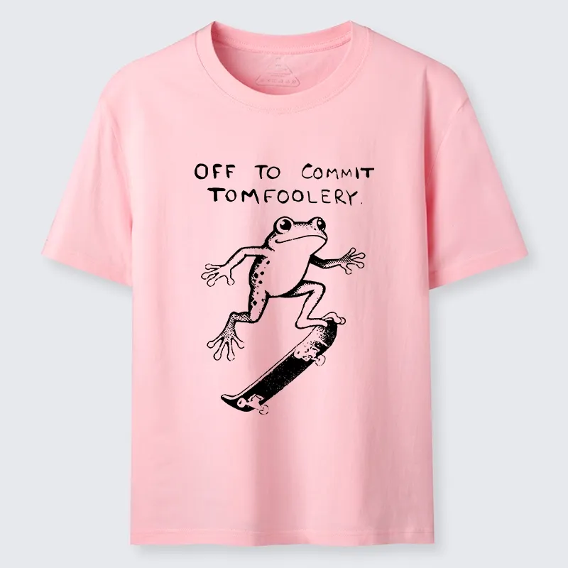 Tokyo-Tiger Playful Frog Skateboarding Classic T-Shirt