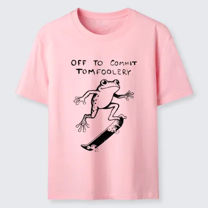 Tokyo-Tiger Playful Frog Skateboarding Classic T-Shirt