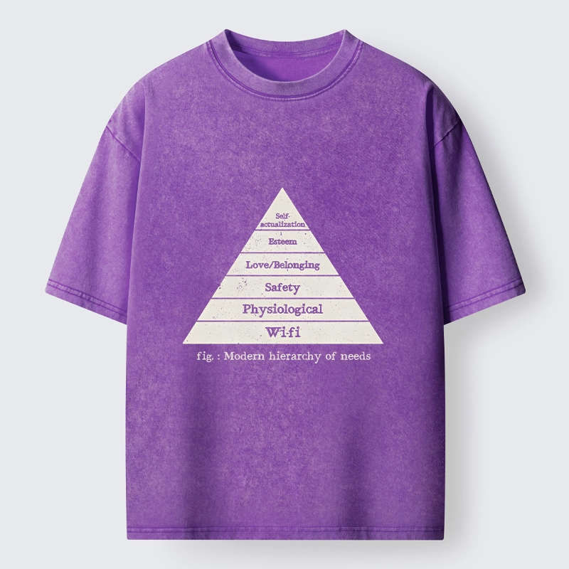 Tokyo-Tiger Funny Wifi Is Essential Meme Washed T-Shirt