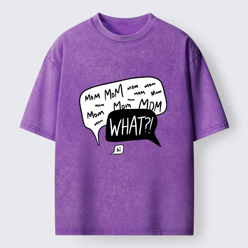 Tokyo-Tiger Chaotic Mom Talk What Meme Art Washed T-Shirt