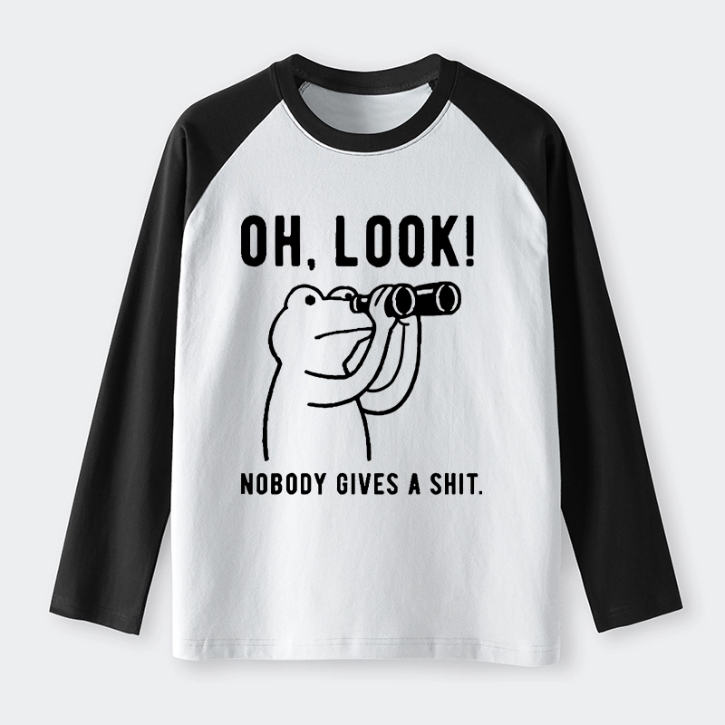 Tokyo-Tiger Frog of Indifference Raglan Long Sleeve T-shirt