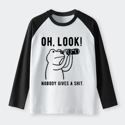 Tokyo-Tiger Frog of Indifference Raglan Long Sleeve T-shirt