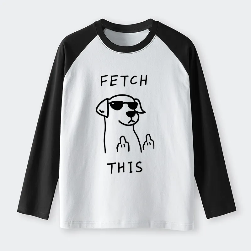 Tokyo-Tiger Rebellious Dog Raglan Long Sleeve T-shirt