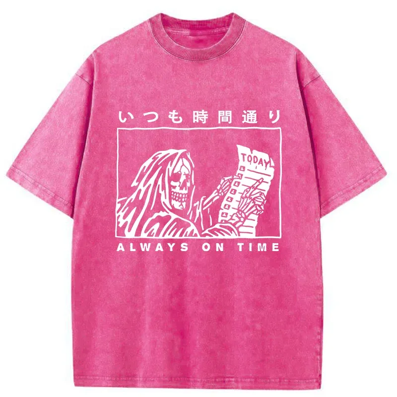 Tokyo-Tiger Punctual Skeleton Washed T-Shirt