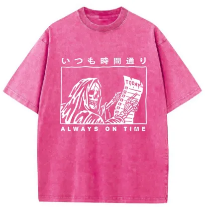 Tokyo-Tiger Punctual Skeleton Washed T-Shirt