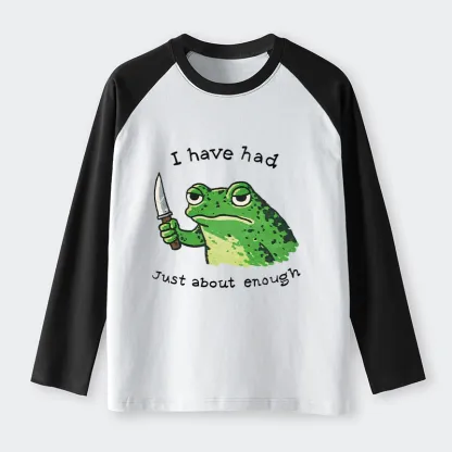 Tokyo-Tiger Impatient Frog Raglan Long Sleeve T-shirt