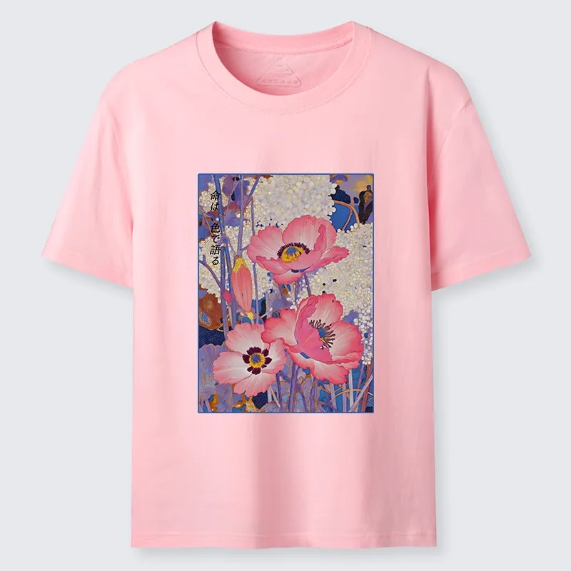 Tokyo-Tiger Vintage Japanese Poppy Art Classic T-Shirt