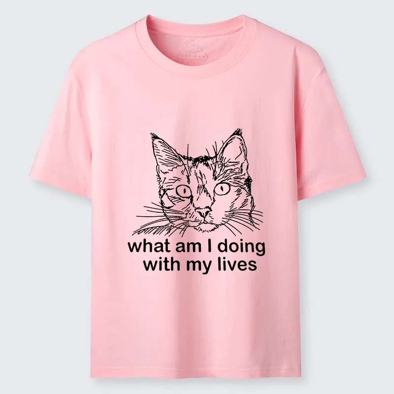 Tokyo-Tiger Confused Cat Life Reflection Classic T-Shirt