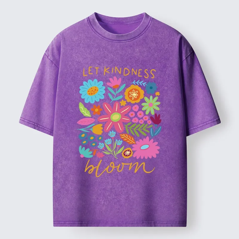 Tokyo-Tiger Let Kindness Bloom Always Washed T-Shirt