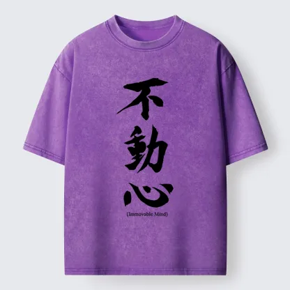 Tokyo-Tiger Fudoshin Art Of Calm Mind Washed T-Shirt