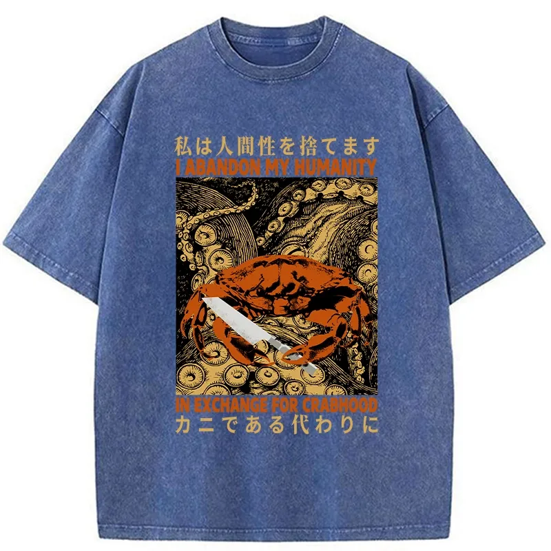Tokyo-Tiger I Abandon My Humanity Washed T-Shirt
