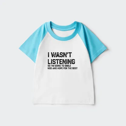 Tokyo-Tiger Indifferent To Everything Kids Raglan T-shirt