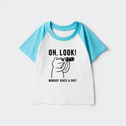 Tokyo-Tiger Frog of Indifference Kids Raglan T-shirt