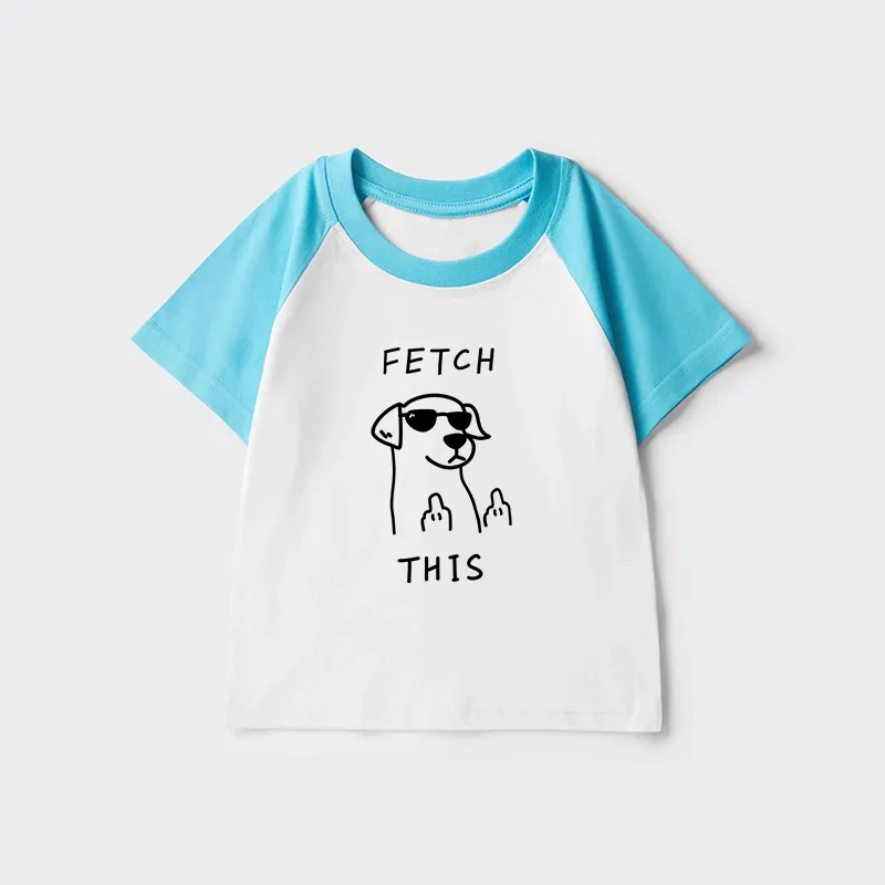 Tokyo-Tiger Rebellious Dog Kids Raglan T-shirt Sale