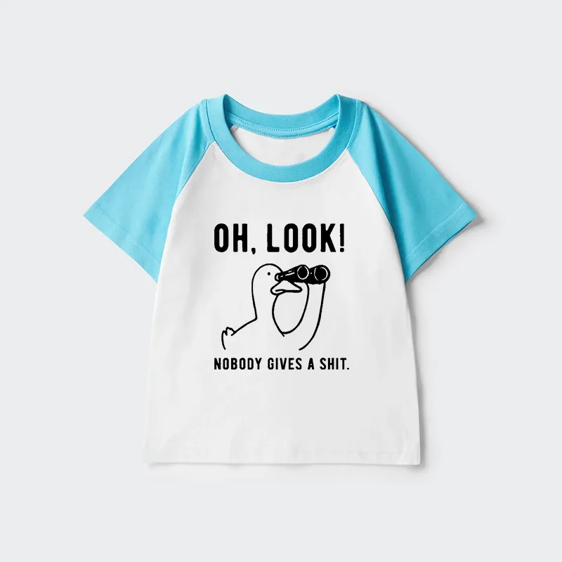 Tokyo-Tiger No One Cares About The Duck Kids Raglan T-shirt