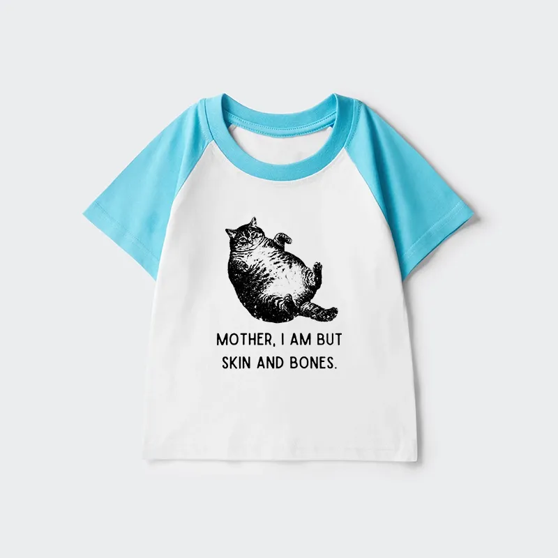 Tokyo-Tiger Overweight Cat And Its Doting Owner Kids Raglan T-shirt