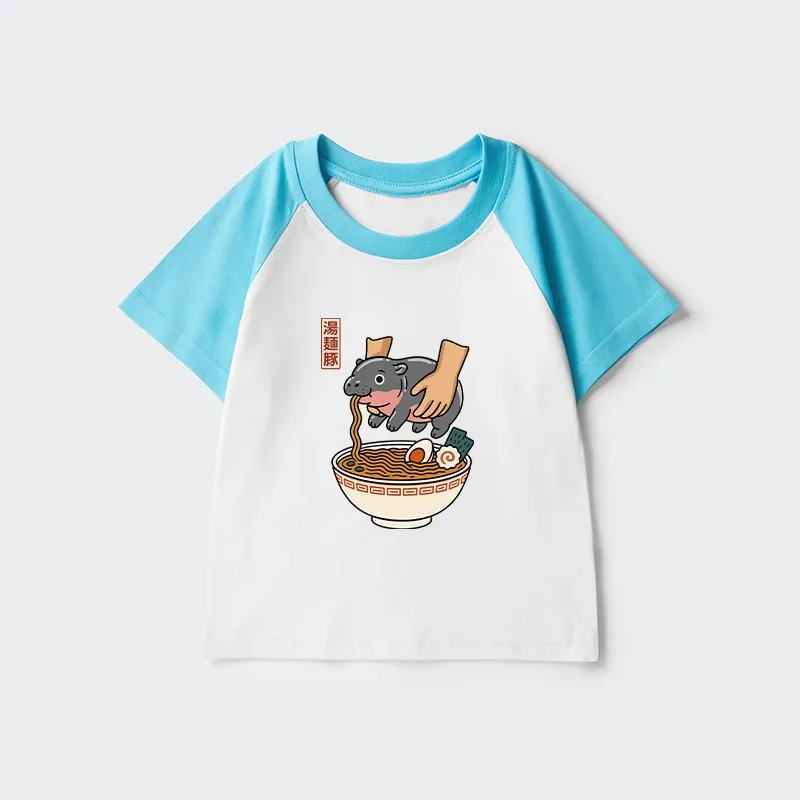 Tokyo-Tiger Noodles Got Me Kids Raglan T-shirt