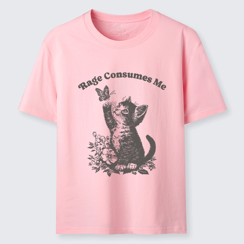 Tokyo-Tiger Rage Consumes Me Kitten Meme Classic T-Shirt