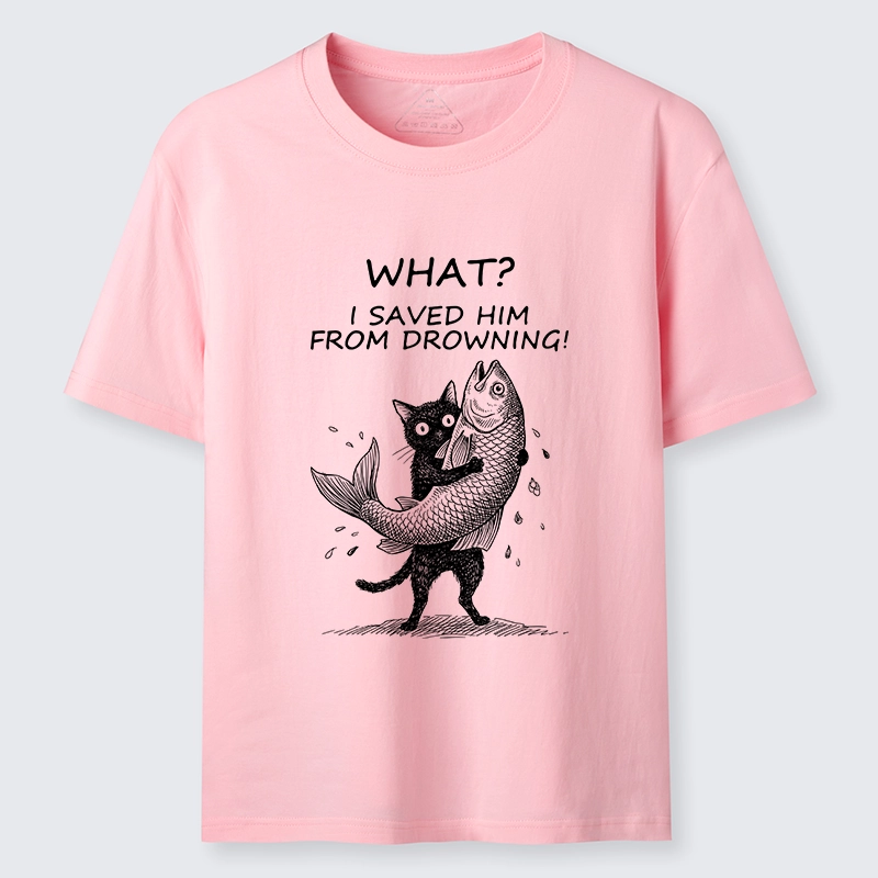 Tokyo-Tiger Cat Claims Fish Saving Meme Classic T-Shirt