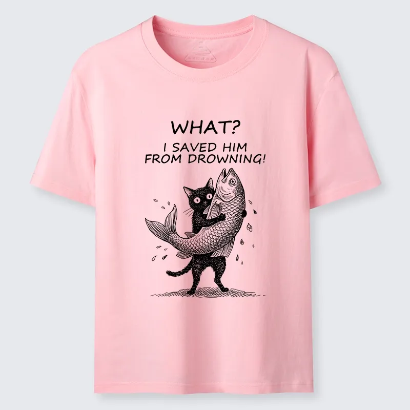 Tokyo-Tiger Cat Claims Fish Saving Meme Classic T-Shirt