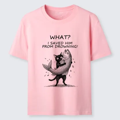 Tokyo-Tiger Cat Claims Fish Saving Meme Classic T-Shirt