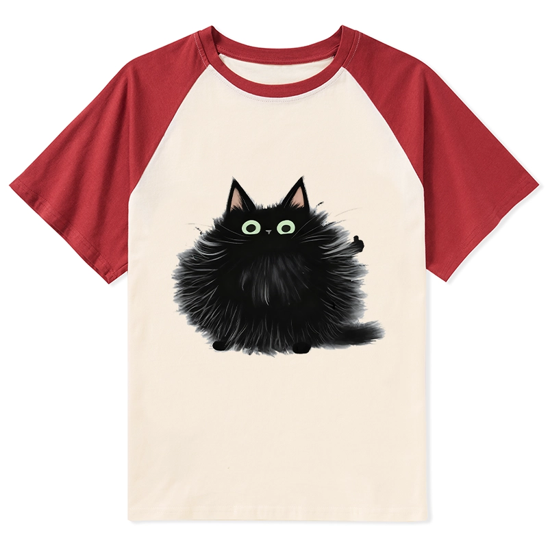 Tokyo-Tiger Cat's Approval Raglan T-shirt