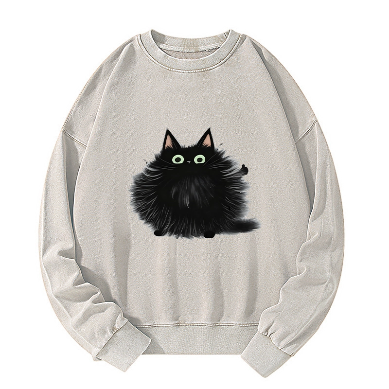 Tokyo-Tiger Cat's Approval Washed Sweatshirt