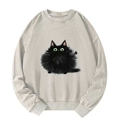 Tokyo-Tiger Cat's Approval Washed Sweatshirt