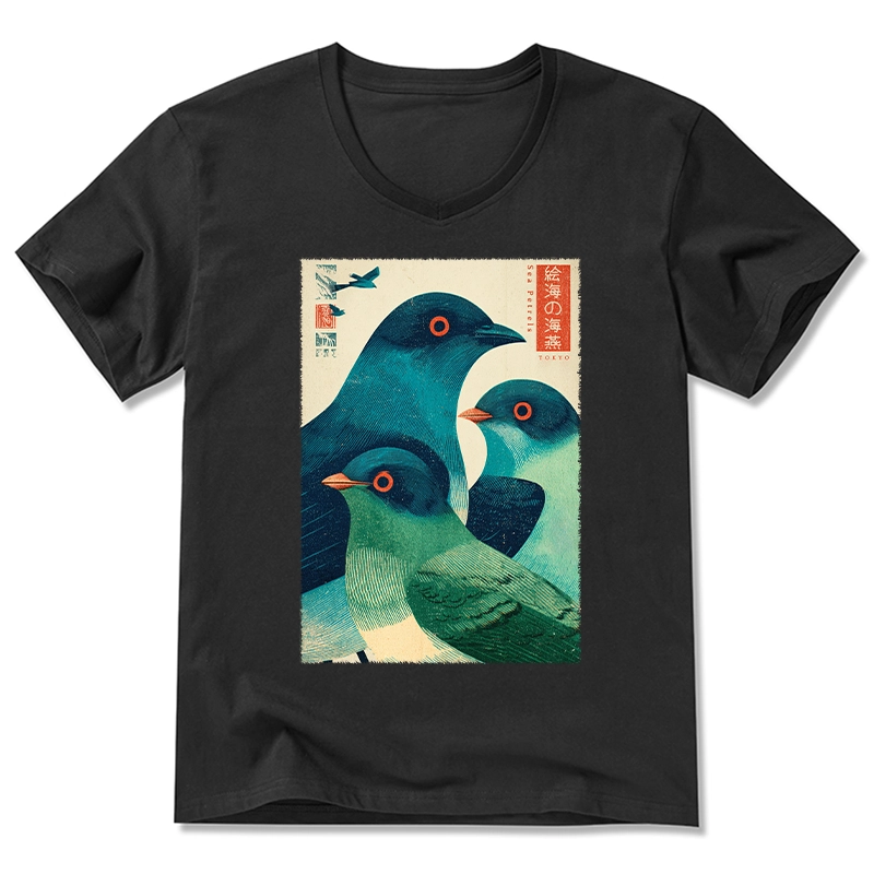 Tokyo-Tiger Petrels Of The Painted Sea V-Neck Classic T-Shirt