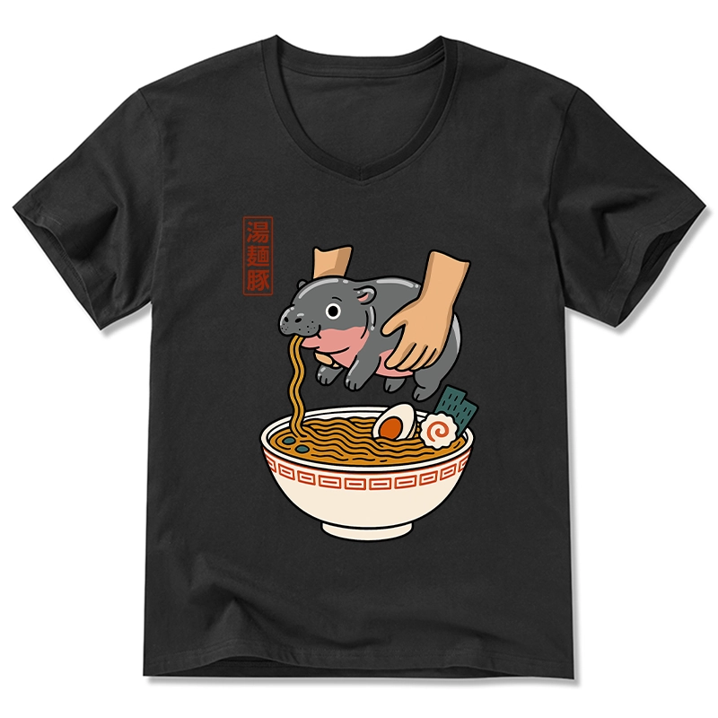 Tokyo-Tiger Noodles Got Me V-Neck Classic T-Shirt