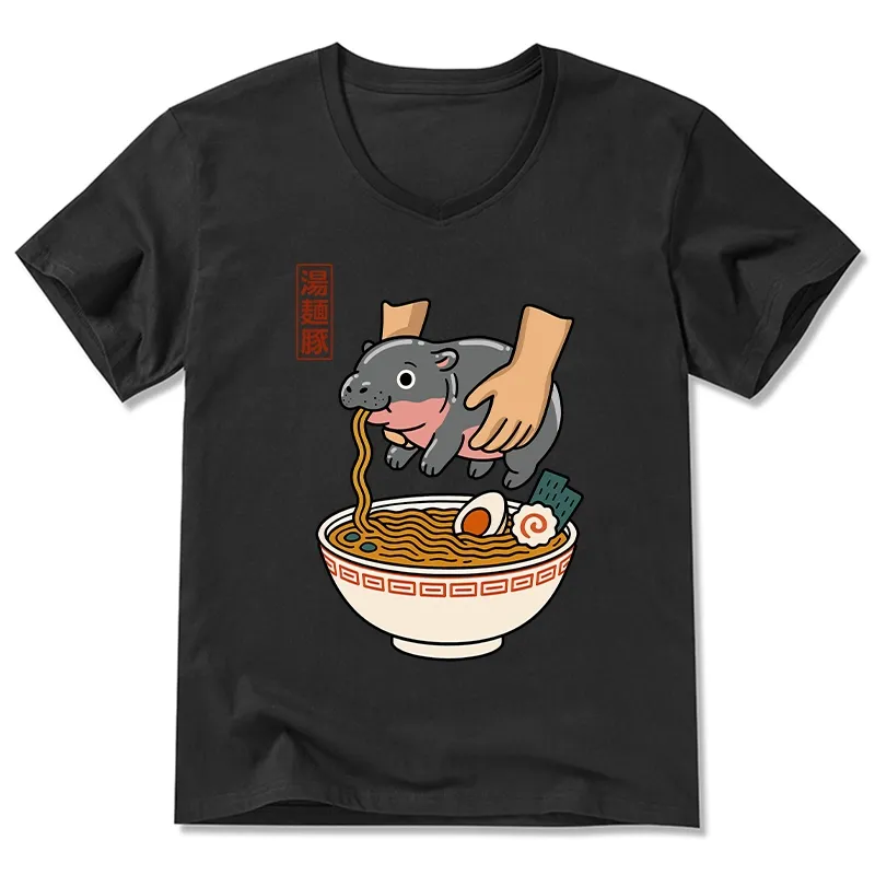 Tokyo-Tiger Noodles Got Me V-Neck Classic T-Shirt