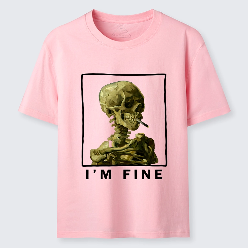 Tokyo-Tiger Skeleton Says Im Fine Classic T-Shirt