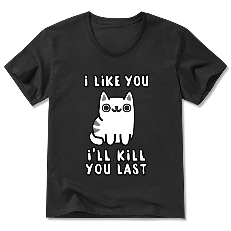 Tokyo-Tiger Cats And Humans Have A Love-hate Relationship V-Neck Classic T-Shirt