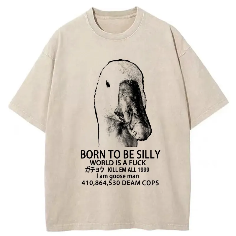 Tokyo-Tiger Born To Be Silly Washed T-Shirt Sale