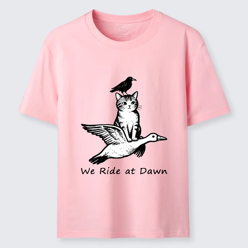 Tokyo-Tiger Funny We Ride At Dawn Classic T-Shirt