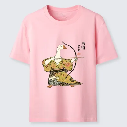 Tokyo-Tiger Goose In Kimono With Bow Classic T-Shirt