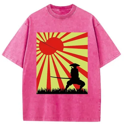 Tokyo-Tiger Samurai Who Cut The Sun Washed T-Shirt