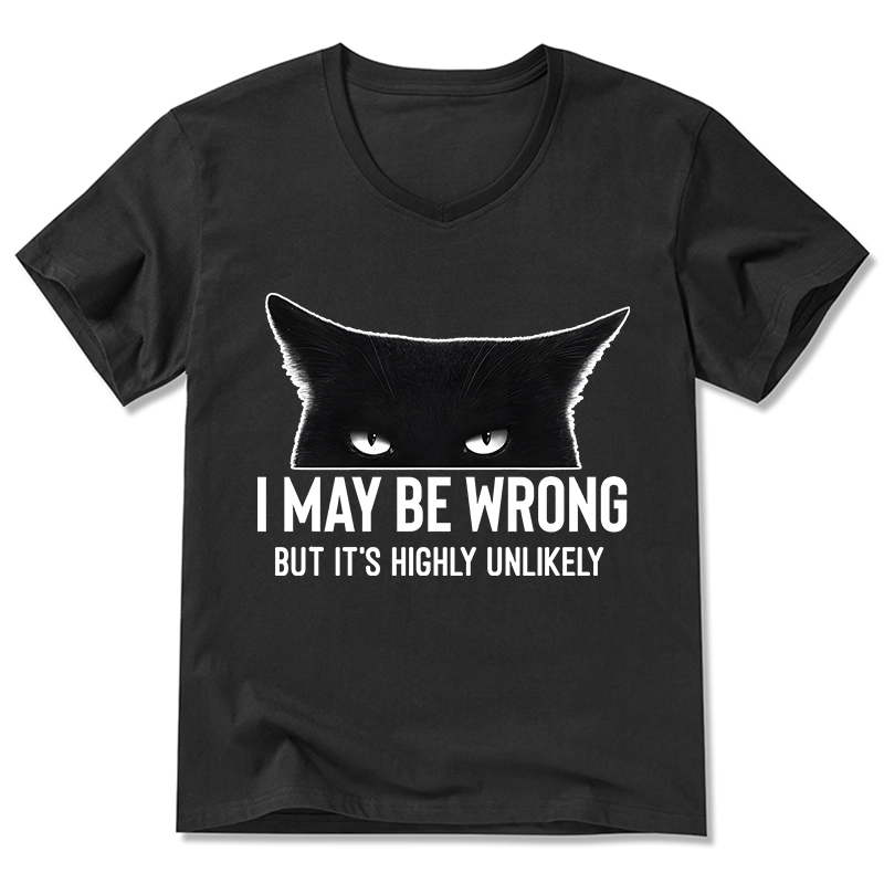 Tokyo-Tiger Cat Can Do No Wrong V-Neck Classic T-Shirt