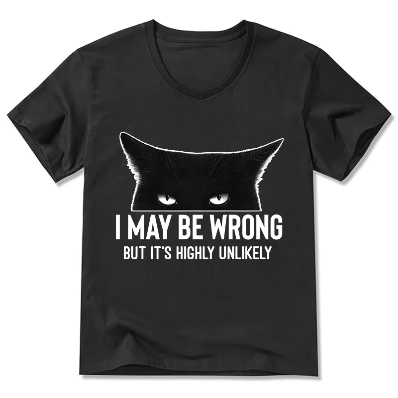 Tokyo-Tiger Cat Can Do No Wrong V-Neck Classic T-Shirt