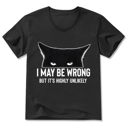 Tokyo-Tiger Cat Can Do No Wrong V-Neck Classic T-Shirt