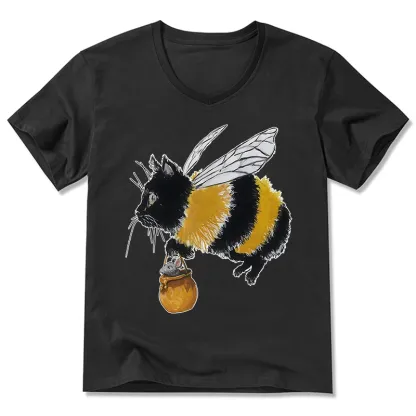 Tokyo-Tiger Catbee Funny V-Neck Classic T-Shirt