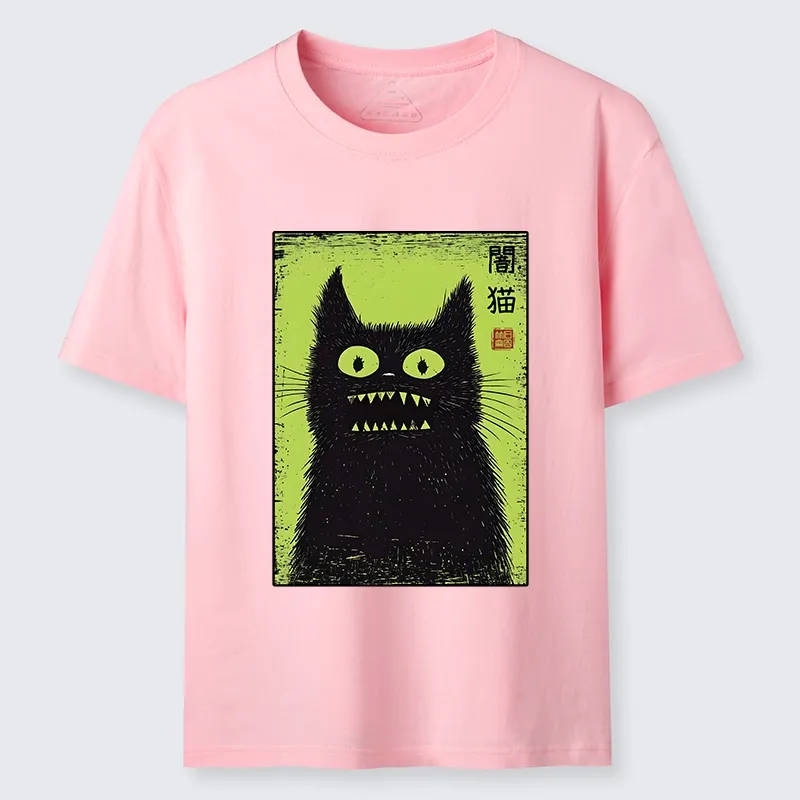 Tokyo-Tiger Spooky Black Cat Japanese Classic T-Shirt