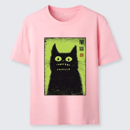 Tokyo-Tiger Spooky Black Cat Japanese Classic T-Shirt