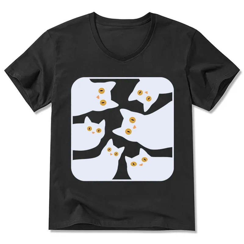 Tokyo-Tiger Cats Are Watching You V-Neck Classic T-Shirt